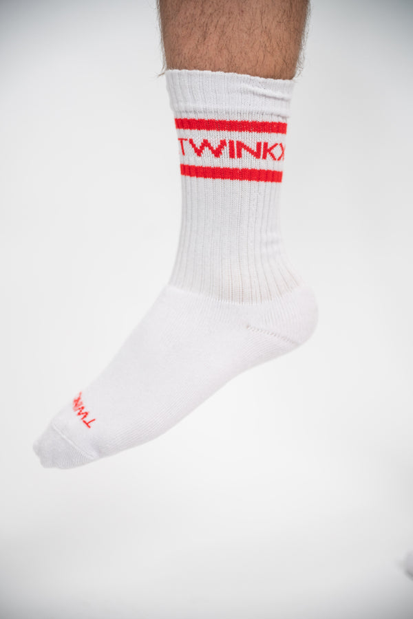 Crew Sox "white/red"