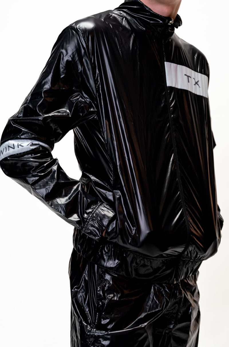 jacket "nightlife black/grey nylon"